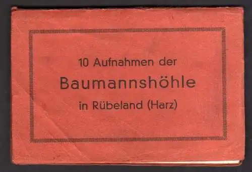 100347 10 Ansichtskarte Baumannshöhle in Rübeland Harz Eingang Goethesaal Palmengrotte Kami