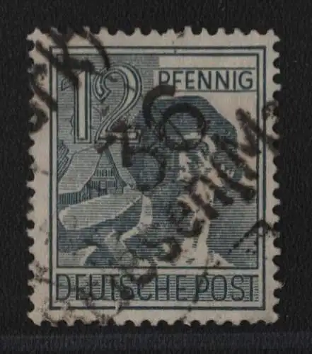 h6284 SBZ Handstempel Bezirk 36 Briesen Mark 12 Pfg. gestempelt gepr. BPP