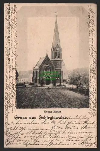 147291 AK Schirgiswalde Evang. Kirche Vollbild 1901