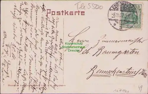 157141 AK Nordhausen 1907 Taschenberg