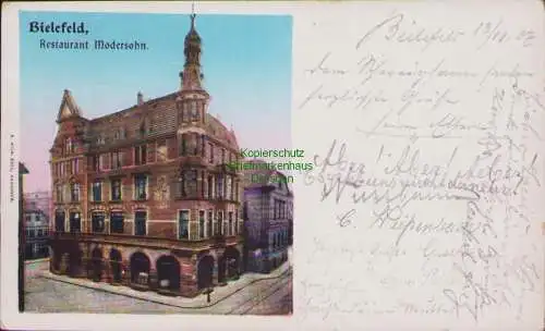 155557 AK Bielefeld 1907 Restaurant Modersohn