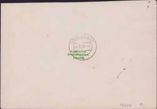 B17404 Einschreiben R-Brief an Gebr. Hörmann A.-G. Berlin 36 1943