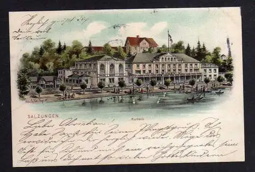 94435 AK Salzungen Litho Kurhaus 1905