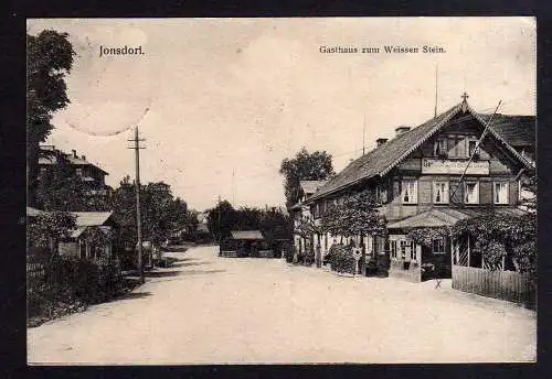 93925 AK Johnsdorf Gasthaus zum Weissen Stein 1922