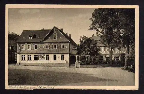 94148 AK Wolfersdorf bei Neustadt Orla Gasthaus zum Schlüsselbund Werbekarte