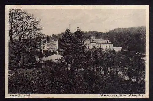 92919 AK Oberschlesien Trebnitz Kurhaus Hotel Hedwigsbad 1929