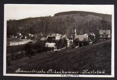 92869 AK Sommerfrische Pirkenhammer Karlsbad Fotokarte um 1941