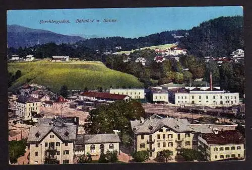 87072 AK Bechtesgaden Bahnhof Saline um 1920