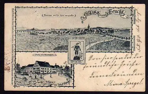 71757 AK Feucht Bayern Gastwirtschaft zum weissen Ochsen 1904