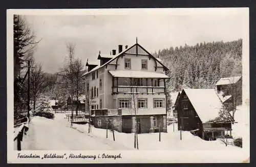 71818 AK Ferienhaus Waldhaus Hirschsprung Osterzebirge Landpoststempel