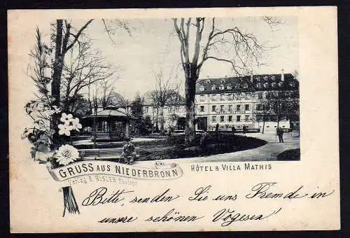 71768 AK Niederbronn Niederbronn-les-Bains Hotel Villa Mathis 1899