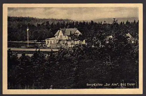 71813 AK Bad Elster berg Kaffee Zur Alm 1941