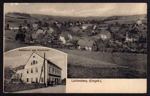 68752 AK Lichtenberg E. 1915 Restaurant zum Gimlitzthal