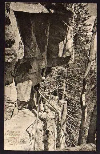 64893 AK Felsenweg Hochvogesen Schlucht 1916