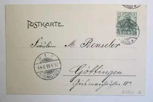 64960 AK Bad Rehburg Kloster Heilanstalt 1908