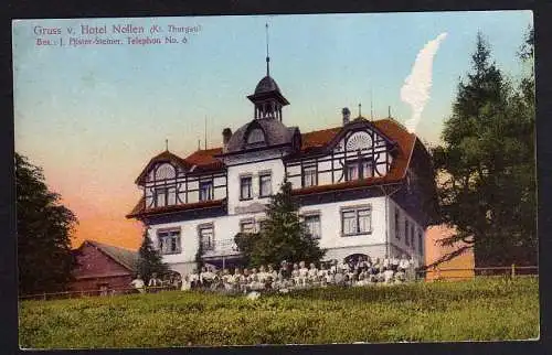 63778 AK Hotel Nollen Kt. Thurgau 1920, gelaufen Wil St. Gallen