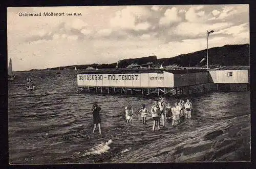 62624 AK Ostseebad Möltenort bei Kiel Herrenbad 1912