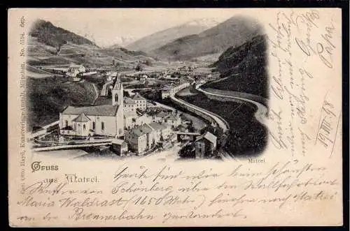 62470 AK Deutsch Matrei am Brenner 1898 Tirol