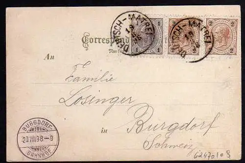 62470 AK Deutsch Matrei am Brenner 1898 Tirol