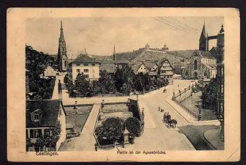 62528 AK Esslingen an der Agnesbrücke 1925