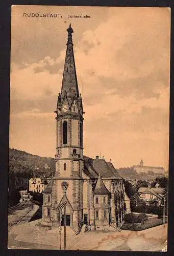 62571 AK Rudolstadt Lutherkirche 1929