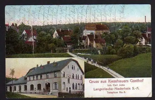 62089 AK Langenleuba Niederhain S.A. Kiesshauer Gasthof 1910