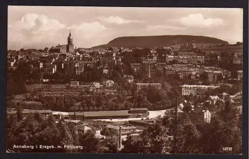 50255 AK Annaberg i. Erzgebirge 1929 Pöhlberg Bahnhof