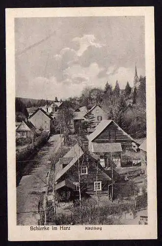 50215 AK Schierke im Harz Kirchberg Verlag Lederbogen um 1925