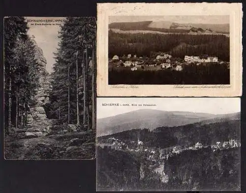 50223 3 AK Schirke Helenenruh Schnarcherklippen um 1925 1915