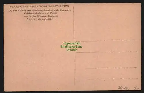 50270 AK Fischerhaus in Wieck Pommersche Heimatschutz um 1925