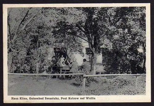 50533 AK Swantuhz Post Kolzow auf Wollin Haus Klien 1931