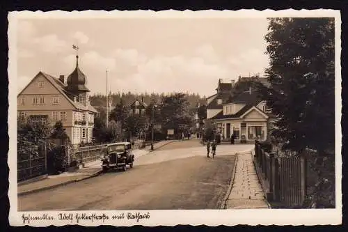 50654 AK Hahnenklee Adolf Hitler Straße m. Rathaus 1940