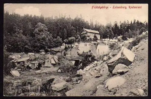 50718 AK Fichtelgebirge Luisenburg Restaurant 1915 bei Wunsiedel