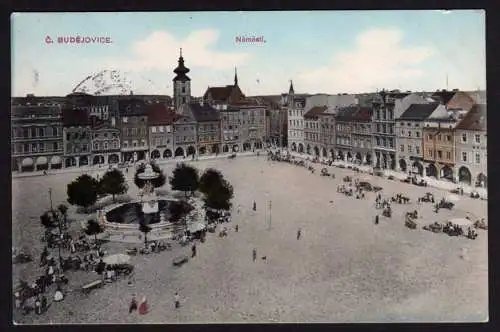 44857 AK Böhmisch-Budweis Ceske Budejovice Namesti Marktplatz 1908