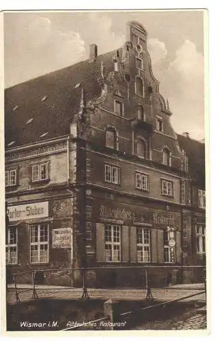 42565 AK Wismar Altdeutsches Restaurant 1931 Gasthaus