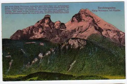 42324 AK Berchtesgaden Berggesichter König Watzmann mit