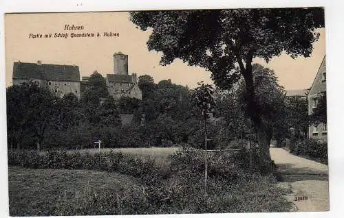 42955 AK Kohren 1914 Partie mit Schloss Gnandstein