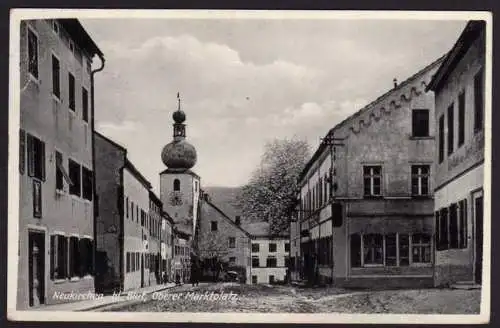 41444 AK Neukirchen hl. Blut Oberer Marktplatz Kirche