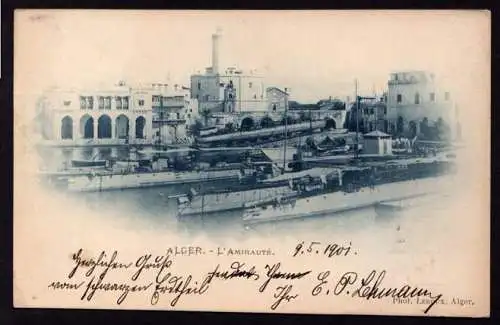 41767 AK Alger L`amiraute 1901 Hafen Tunis Tunesien