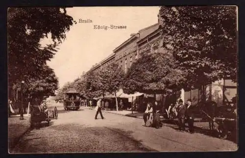 41712 AK Braila König Strasse Strassenbahn ca 1916 1918