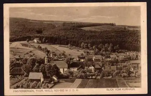 42082 AK Finsterbergen Thür. Kirche Ort 1928