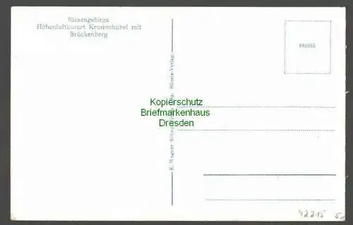 42215 AK Krummhübel Riesengebirge mit Brückenberg