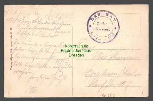 40223 AK Bollwiller Bollweiler Elsass Militär Friedhof Kapelle Feldpost 1916