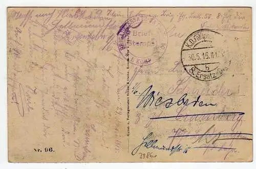 39861 AK Malancourt Dep. Meuse Grand Est Lothringen Ruinen Feldpost 1915