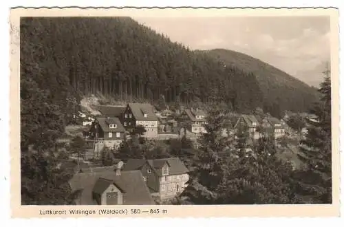 39898 AK Willingen Waldeck Upland Fotokarte 1954