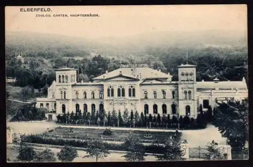 39913 AK Elberfeld Zoologischer Garten Hauptgebäude um 1910