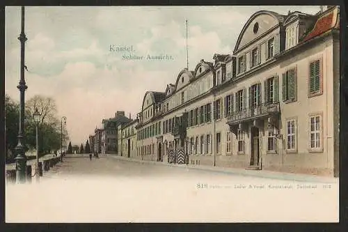 25512 AK Kassel Schöne Aussicht Straßenkarte vor 1906