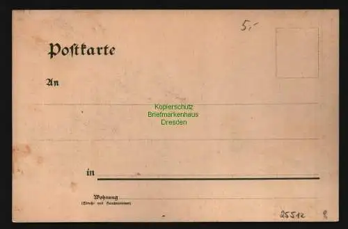 25512 AK Kassel Schöne Aussicht Straßenkarte vor 1906