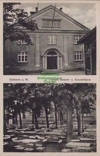 156980 AK Skwierzyna Schwerin an der Warthe 1931 Vedders Theater u. Konzerthaus