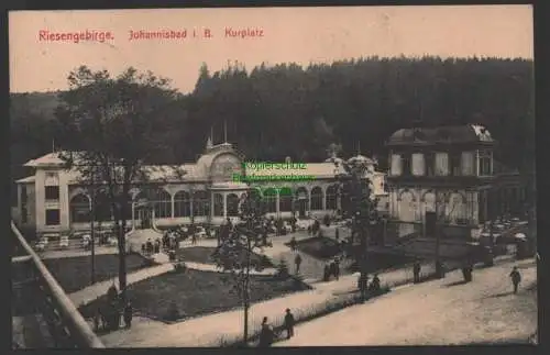 154451 AK Riesengebirge Johannisbad i. B. Kurplatz 1913